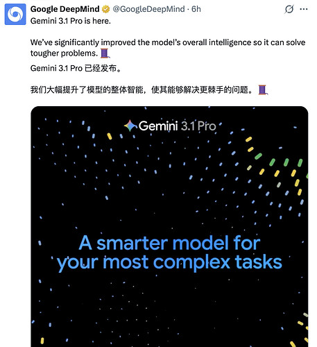 谷歌Gemini 3.1 Pro 横空出世：推理性能翻倍，成本减半，夺回AI ...